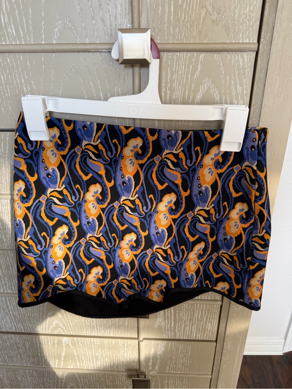 Zara Abstract Pattern Mini Skirt